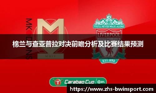 棉兰与查亚普拉对决前瞻分析及比赛结果预测