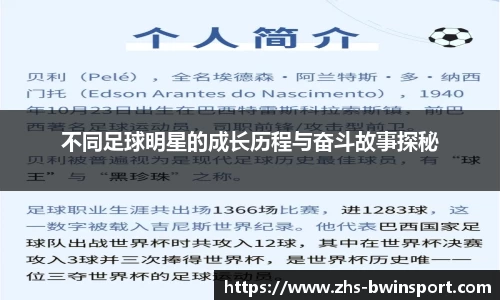 不同足球明星的成长历程与奋斗故事探秘